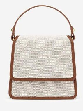 JW Pei Fae Top Handle Bag - Beige Canvas